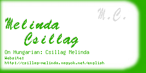 melinda csillag business card